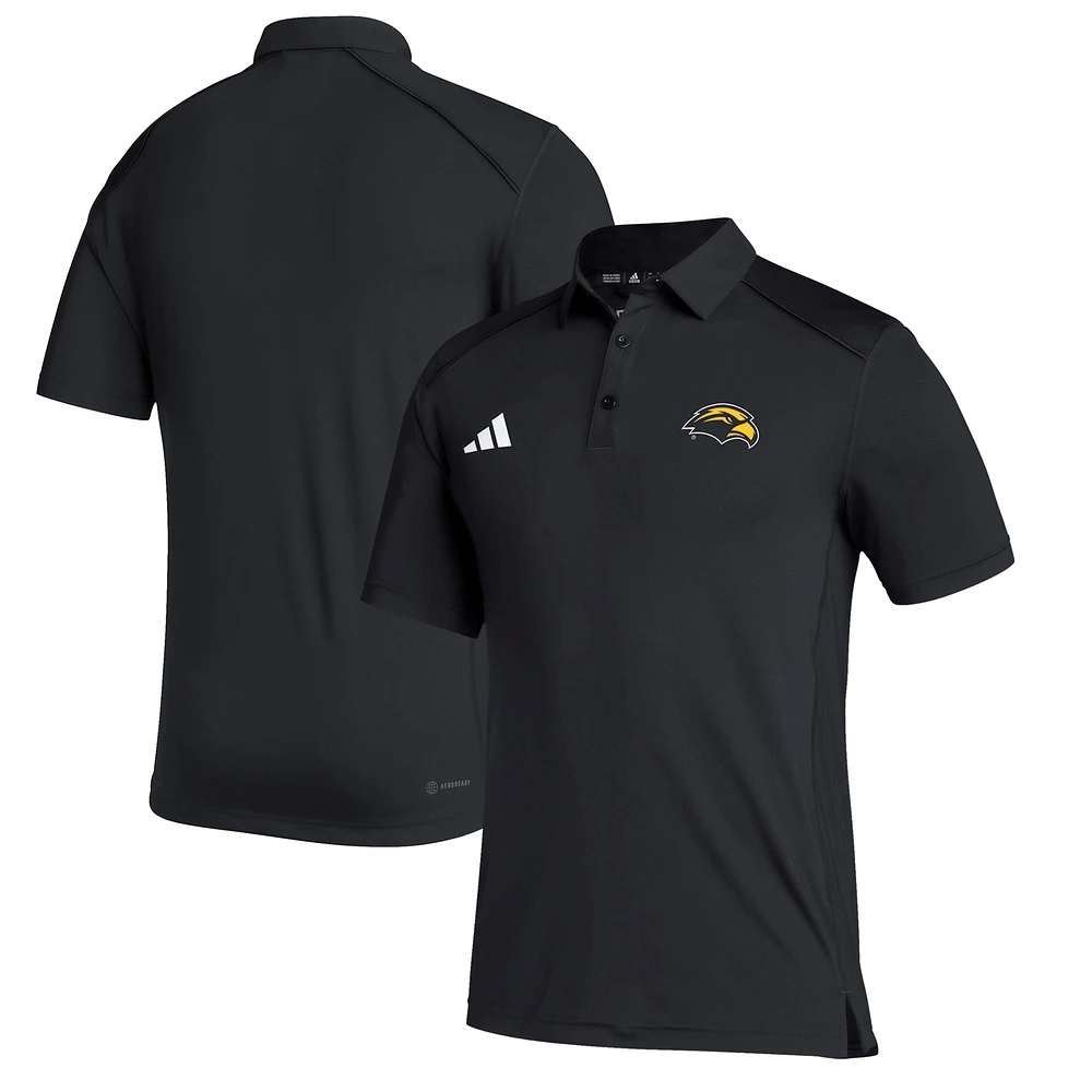 Men's adidas Black Southern Miss Golden Eagles Performance Classic Polo