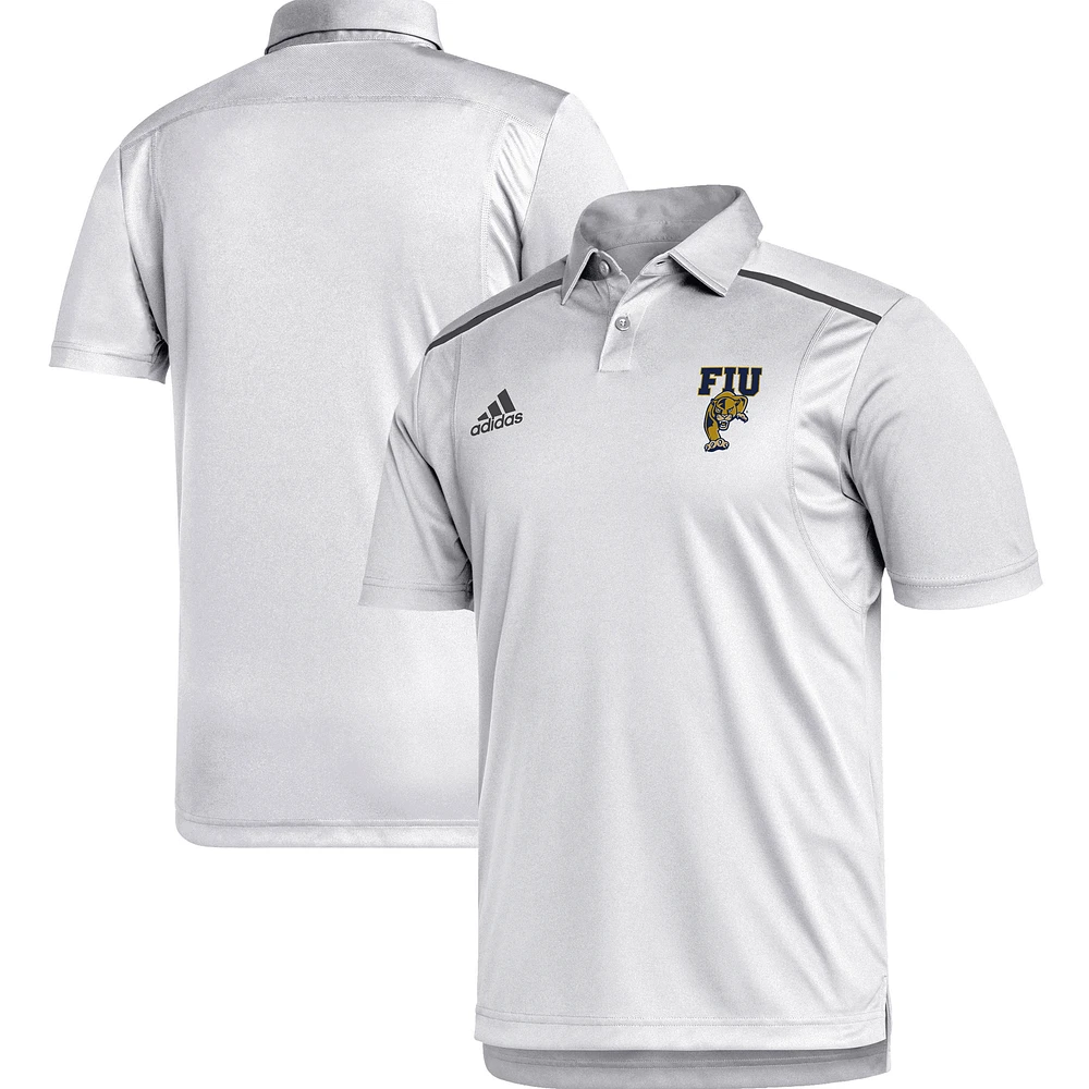 Men's adidas White FIU Panthers Team Issue Polo