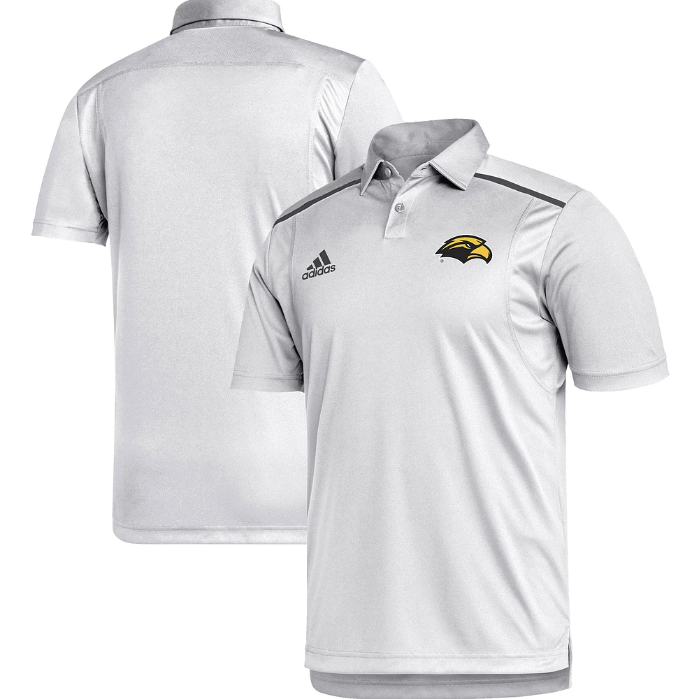 Men's adidas White Southern Miss Golden Eagles Team Issue Polo
