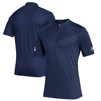 Men's adidas  Navy Georgia Southern Eagles Sideline Quarter-Zip Polo