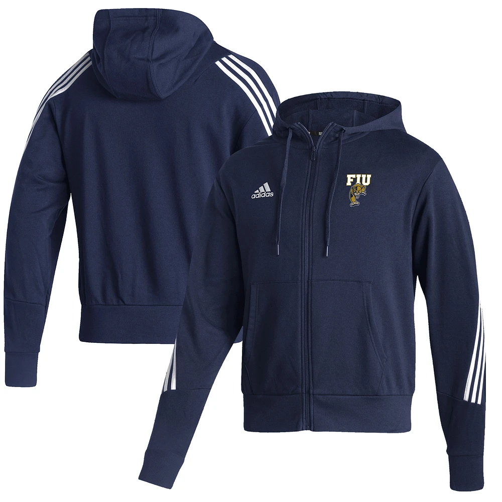 Men's adidas Navy FIU Panthers Fashion Full-Zip Hoodie