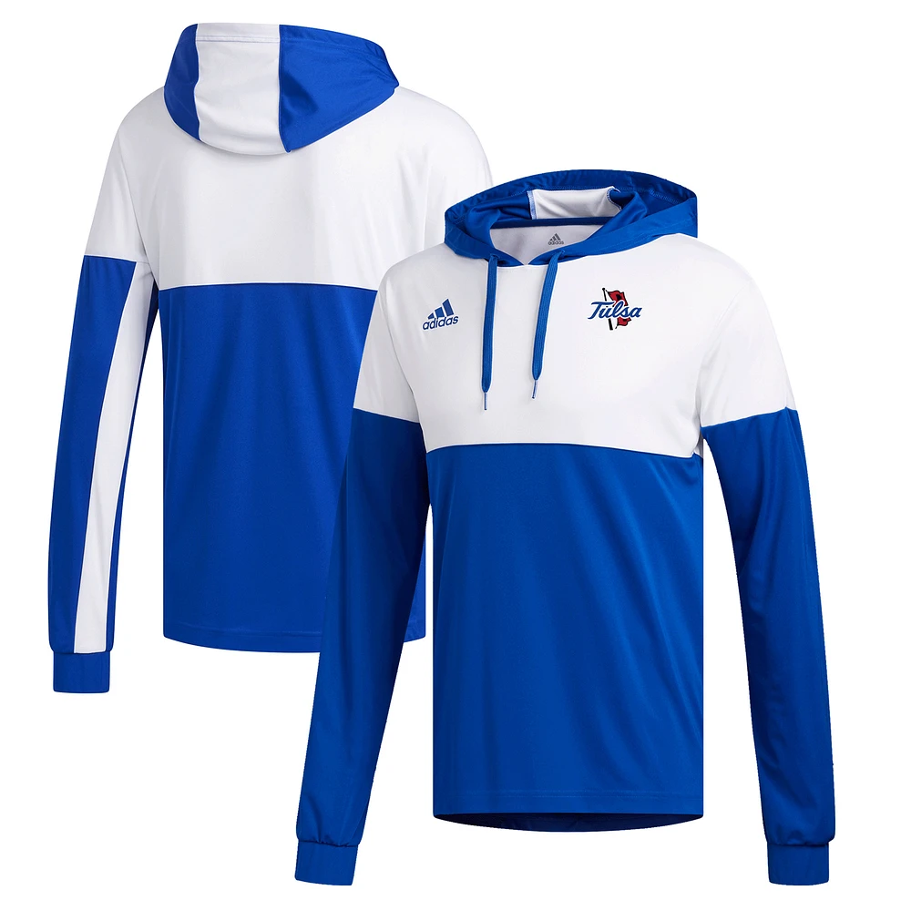 Men's adidas Royal Tulsa Golden Hurricane Legend Shooter Pullover Hoodie