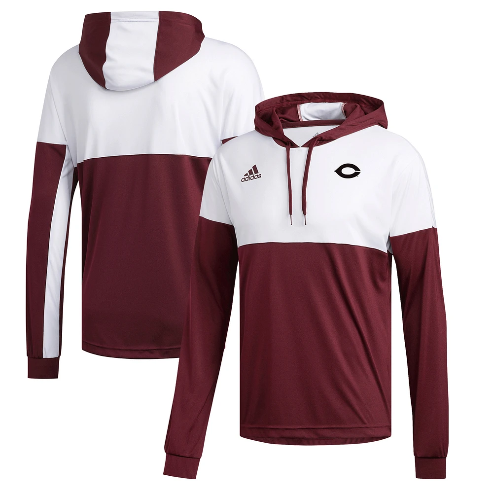 Men's adidas Maroon UChicago Maroons Legend Shooter Pullover Hoodie