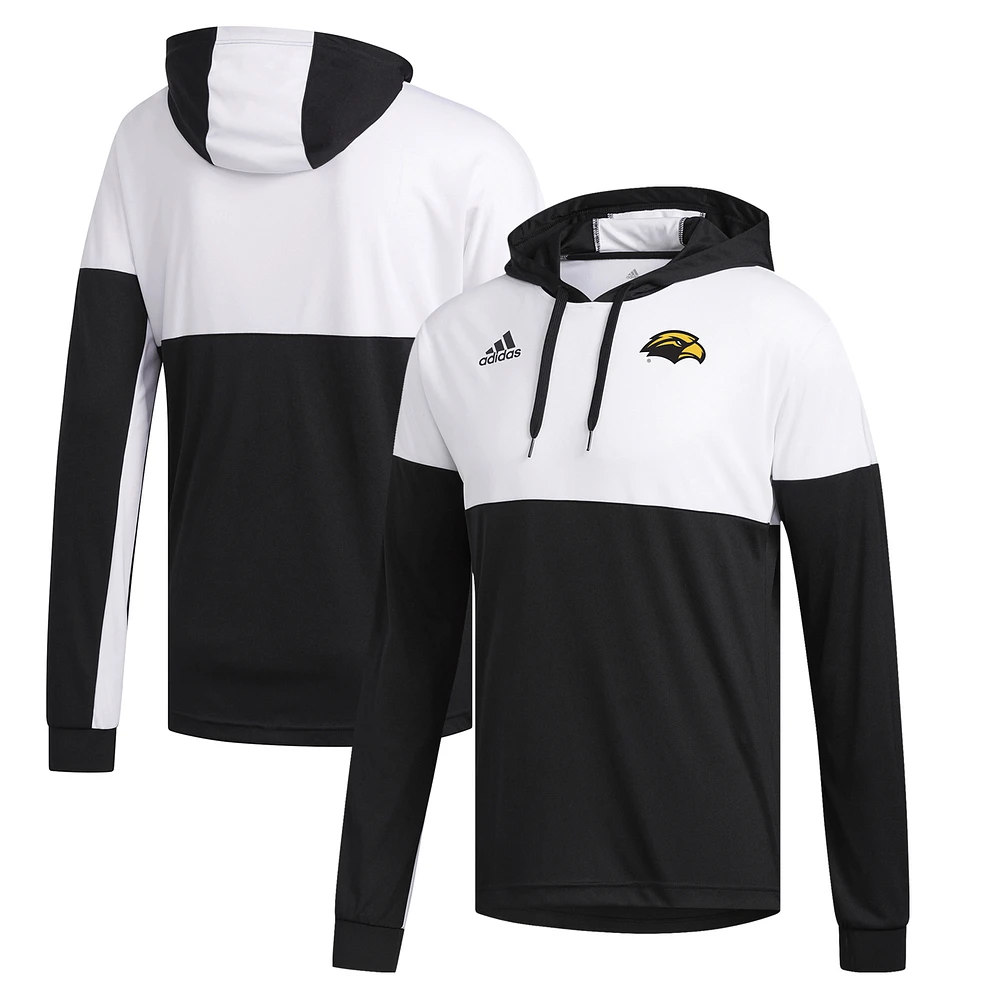 Men's adidas Black Southern Miss Golden Eagles Legend Shooter Pullover Hoodie