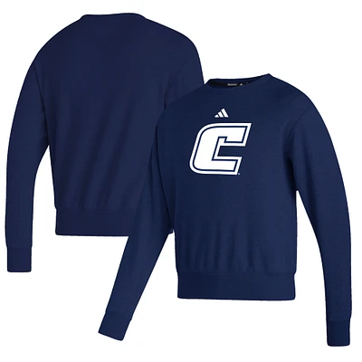 Men's adidas Navy Tennessee Chattanooga Mocs Premium Retro Pullover Sweatshirt