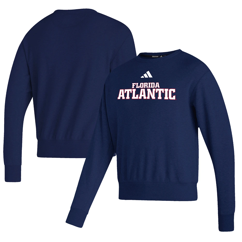 Men's adidas Navy Florida Atlantic Owls Premium Retro Pullover Sweatshirt
