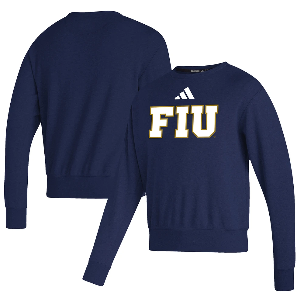 Men's adidas Navy FIU Panthers Premium Retro Pullover Sweatshirt