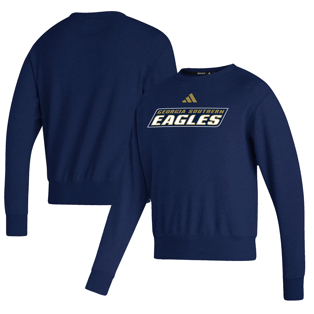 Men's adidas Navy Georgia Southern Eagles Premium Retro Pullover Sweatshirt