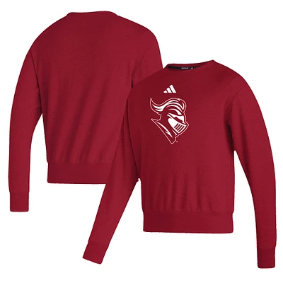 Men's adidas Scarlet Rutgers Scarlet Knights Premium Retro Pullover Sweatshirt