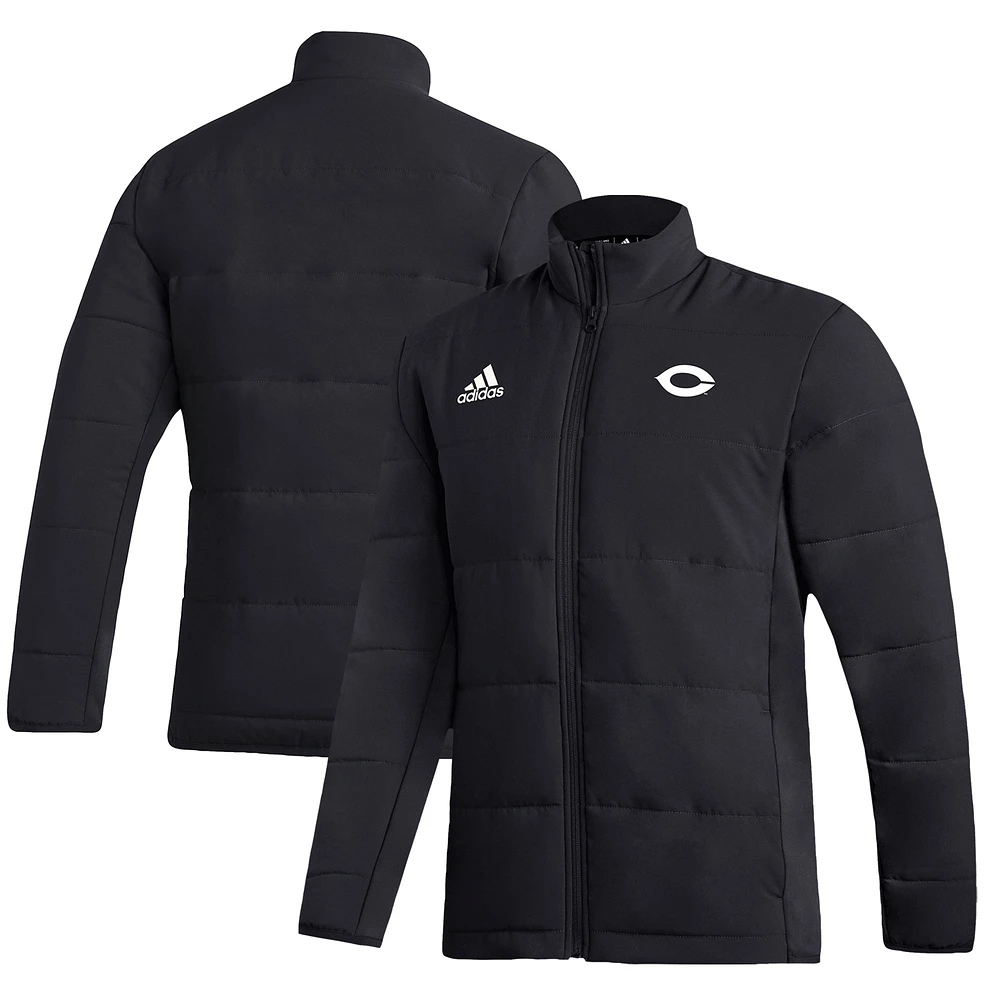 Men's adidas Black UChicago Maroons Midweight Full-Zip Jacket