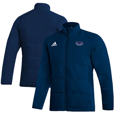 Men's adidas Navy Florida Atlantic Owls Midweight Full-Zip Jacket
