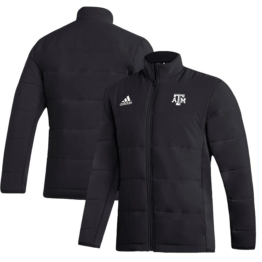 Men's adidas Black Texas A&M Aggies Midweight Full-Zip Jacket