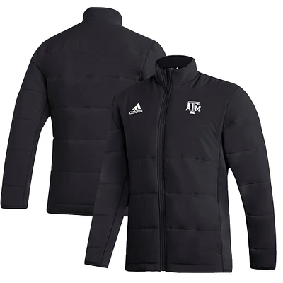 Men's adidas Black Texas A&M Aggies Midweight Full-Zip Jacket