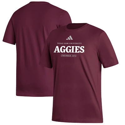 Men's adidas Maroon Texas A&M Aggies Fresh T-Shirt