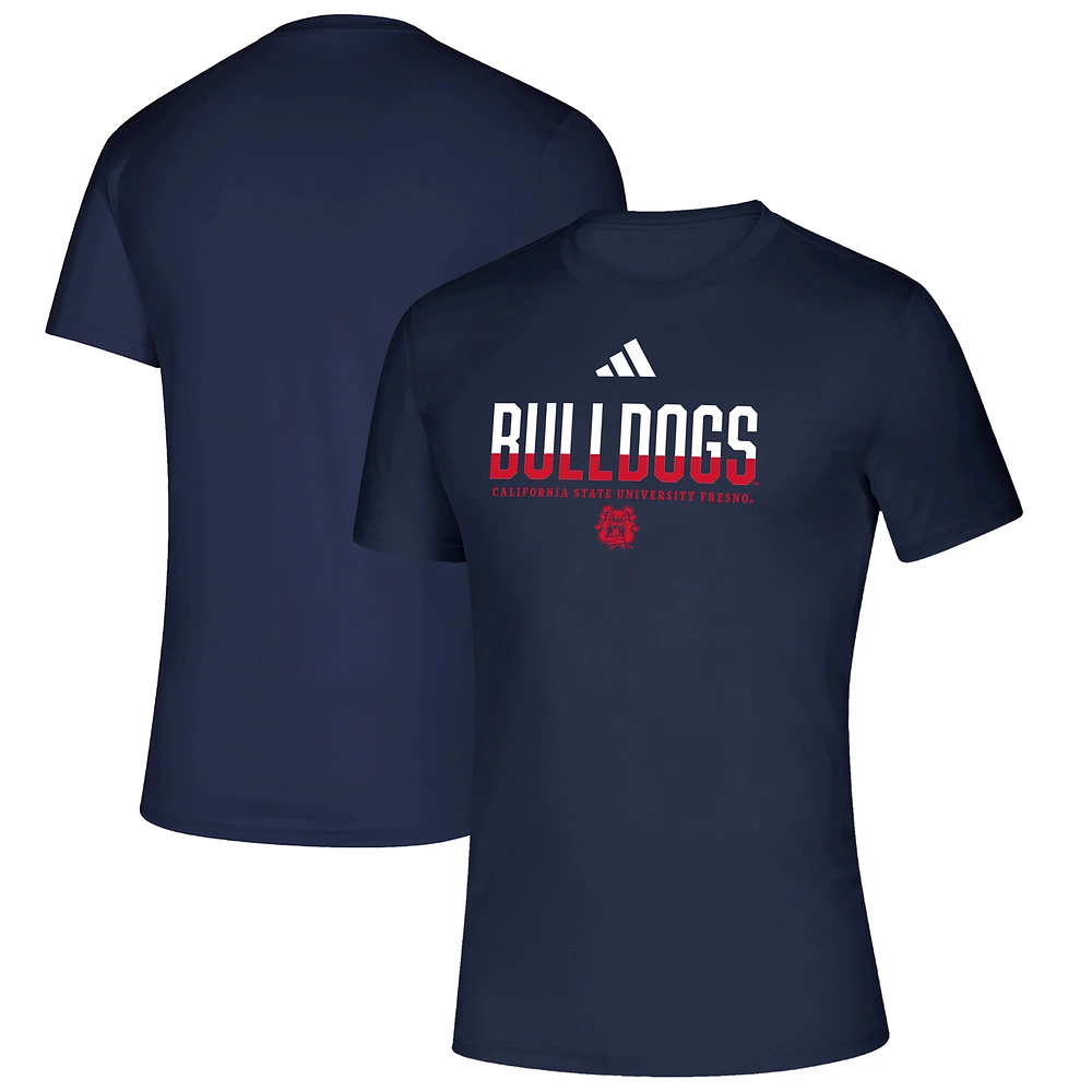 Men's adidas Navy Fresno State Bulldogs Creator T-Shirt