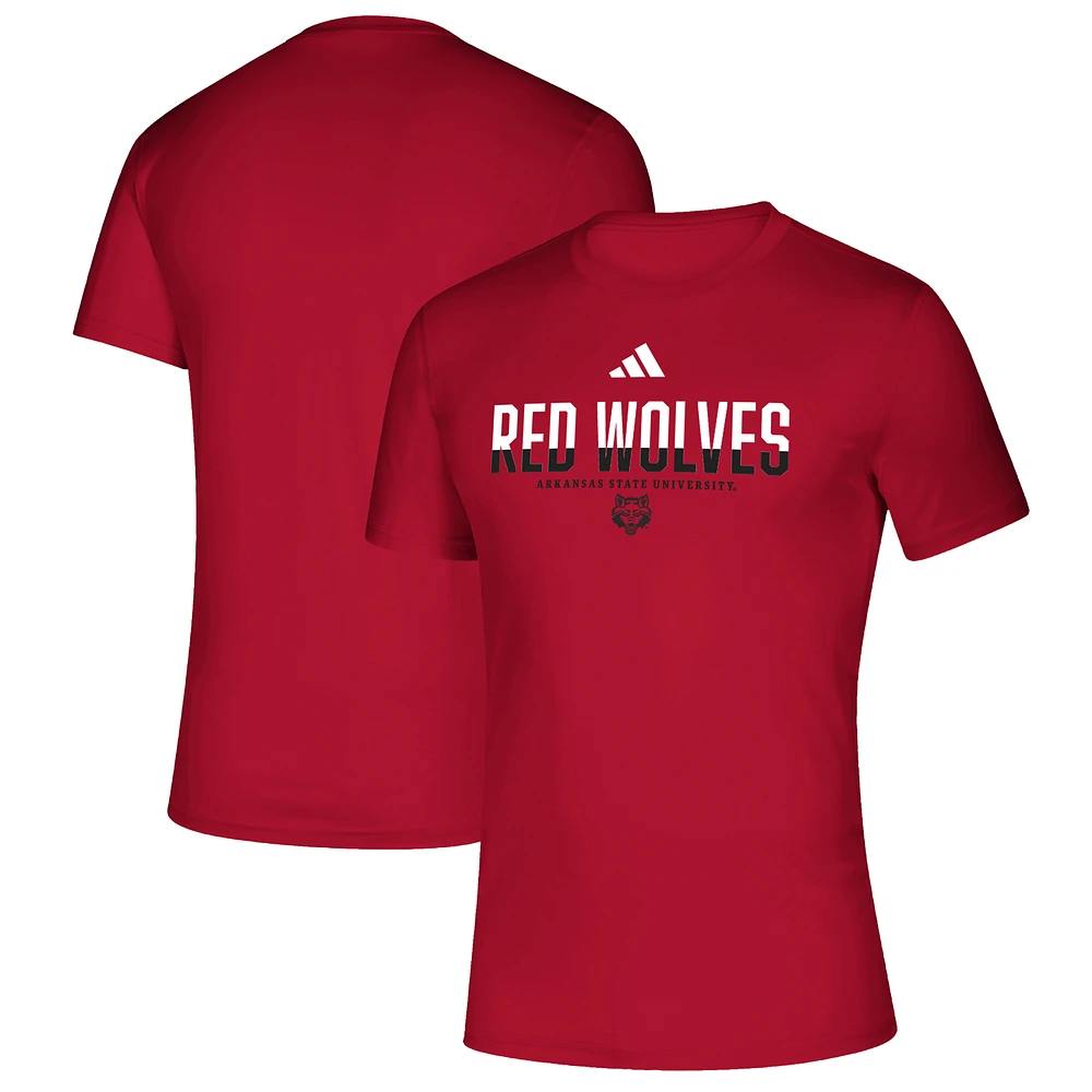 Men's adidas Scarlet Arkansas State Red Wolves Creator T-Shirt