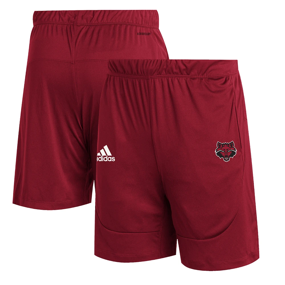 Men's adidas Scarlet Arkansas State Red Wolves Sideline 21 Knit Shorts