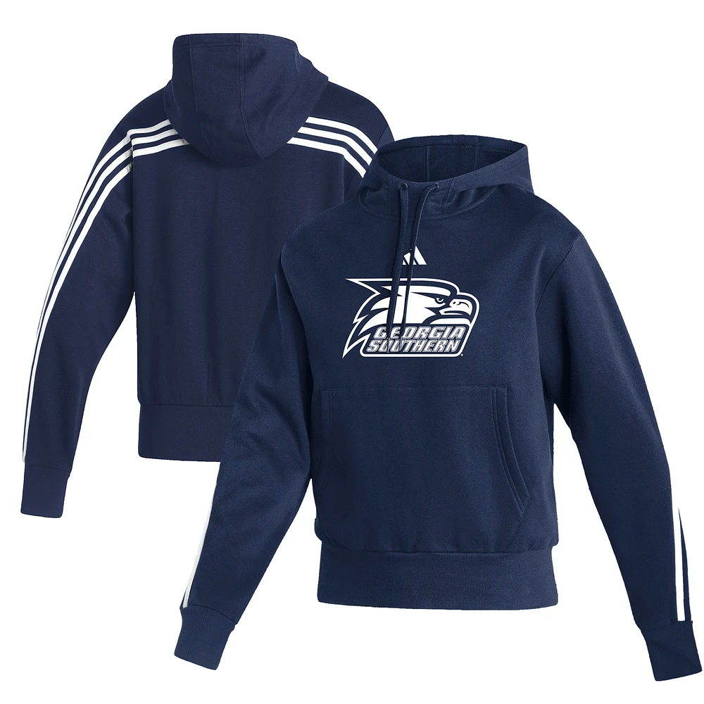 Women's adidas Navy Georgia Southern Eagles Fashion Pullover Hoodie