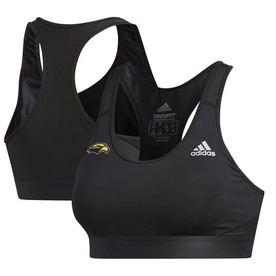 Women's adidas  Black Southern Miss Golden Eagles Alphaskin Bra