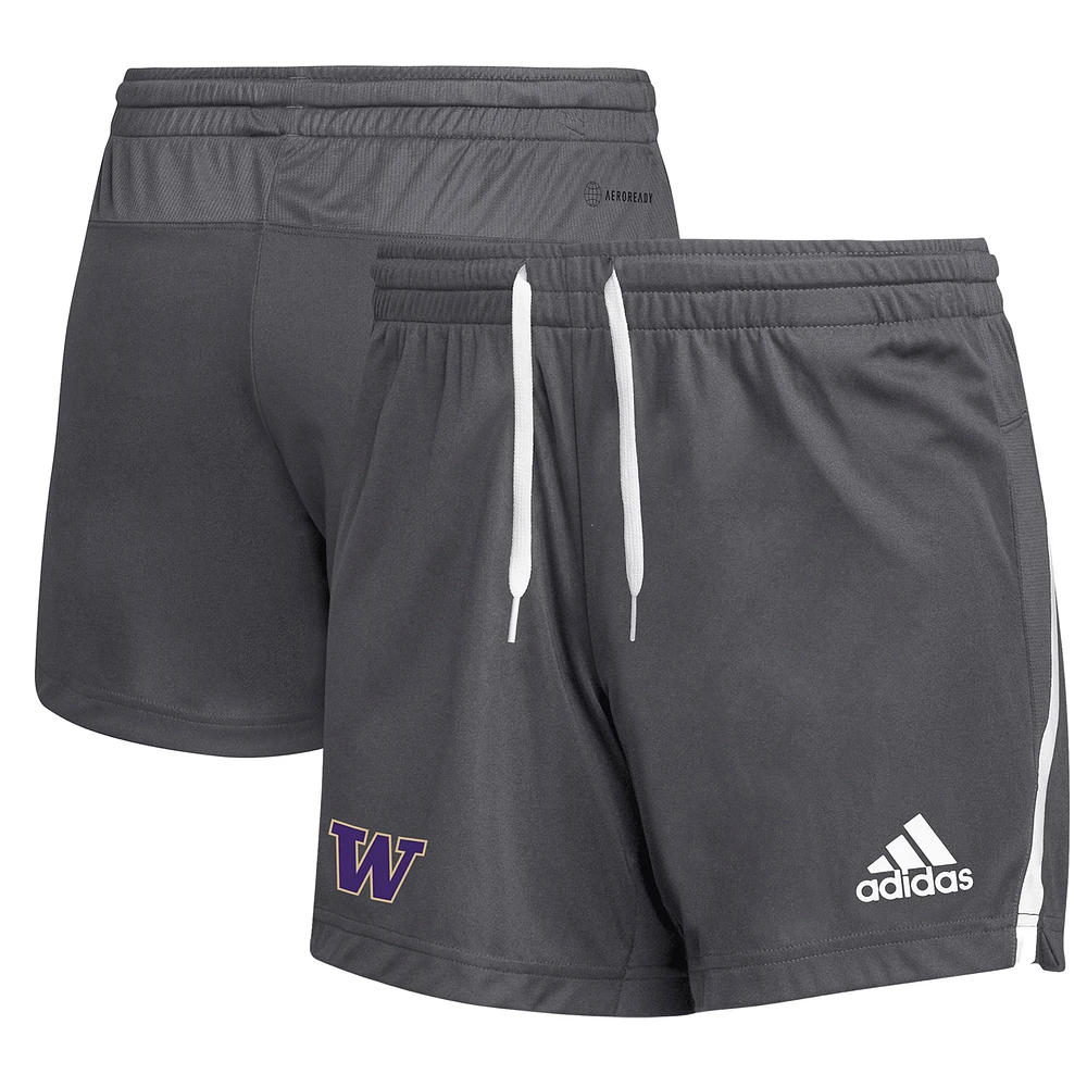 Women's adidas Gray Washington Huskies Team Issue Shorts