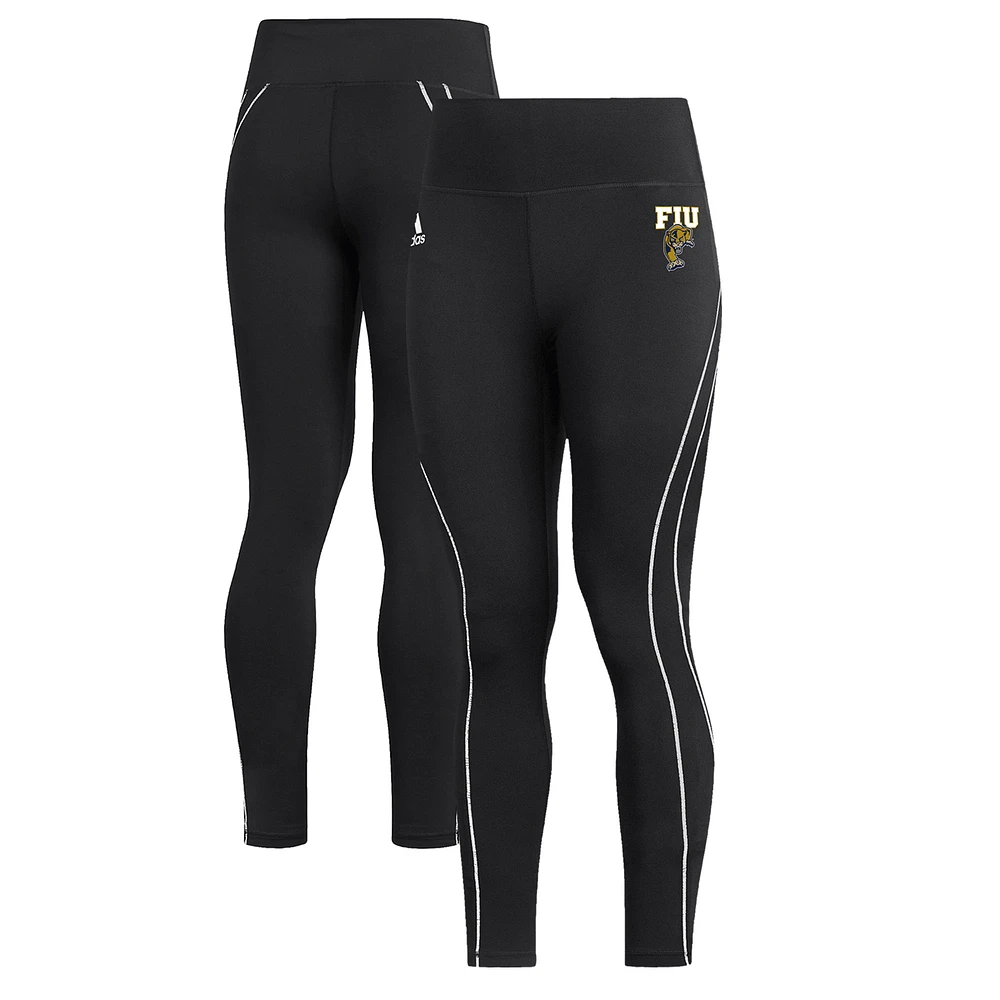 Women's adidas Black FIU Panthers Stadium Training 7/8 Leggings