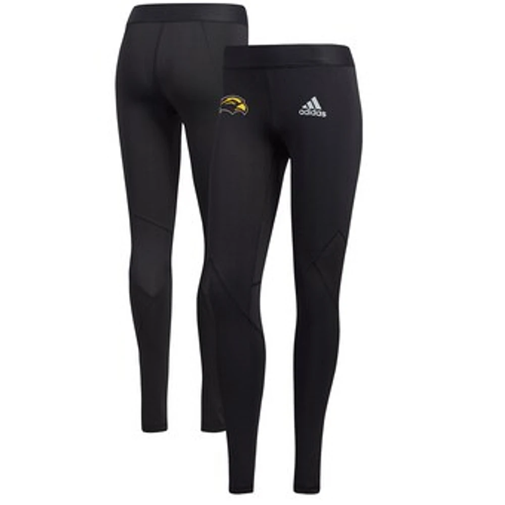 Women's adidas Black Southern Miss Golden Eagles Alphaskin Leggings