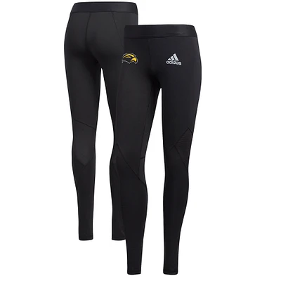 Women's adidas Black Southern Miss Golden Eagles Alphaskin Leggings