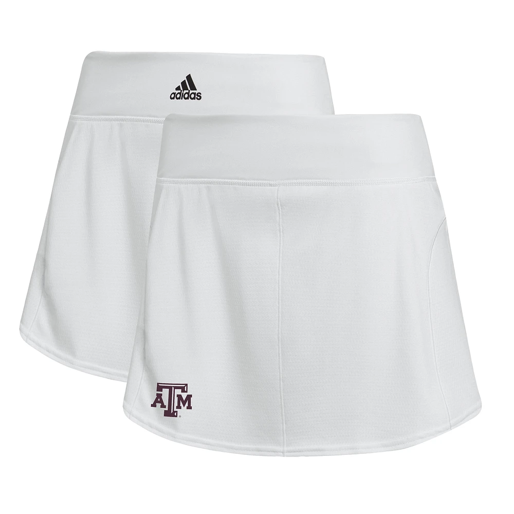 Women's adidas White Texas A&M Aggies Tennis Match Skirt