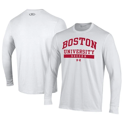 Men's Under Armour Boston University Soccer Performance Long Sleeve T-Shirt