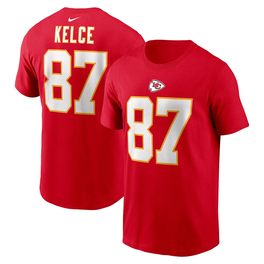 Men's Nike Travis Kelce Kansas City Chiefs Player Name & Number T-Shirt