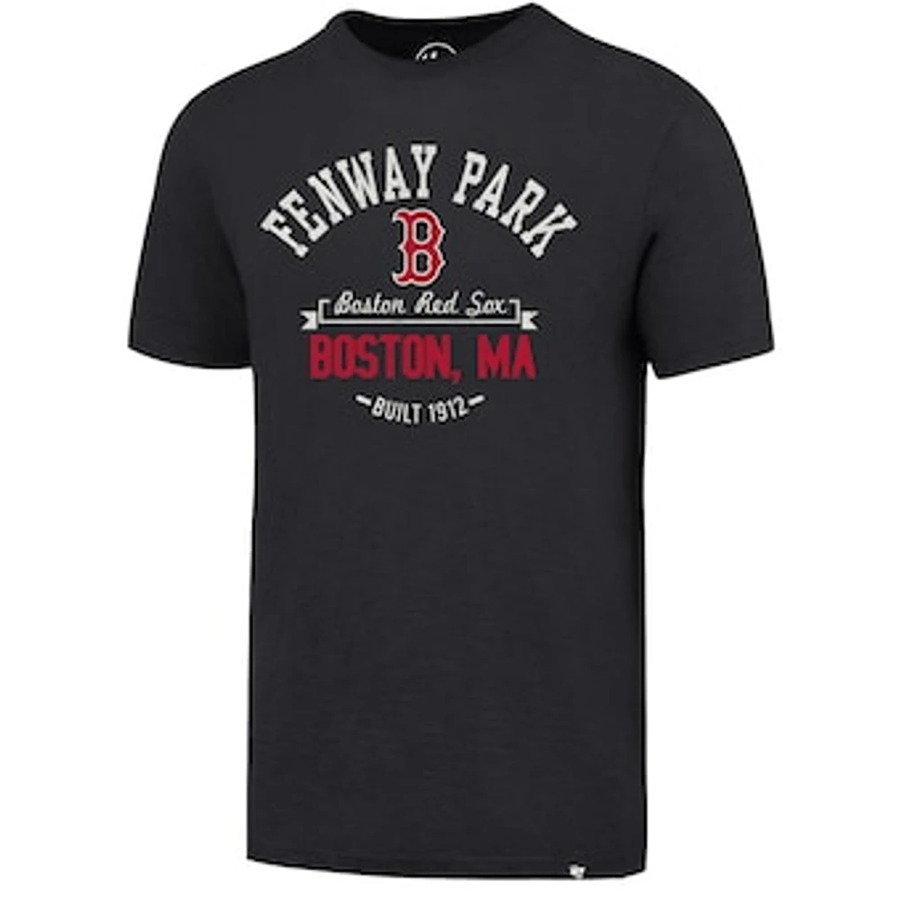 Men's '47 Gray Boston Red Sox Fenway Park Outfield Scrum T-Shirt