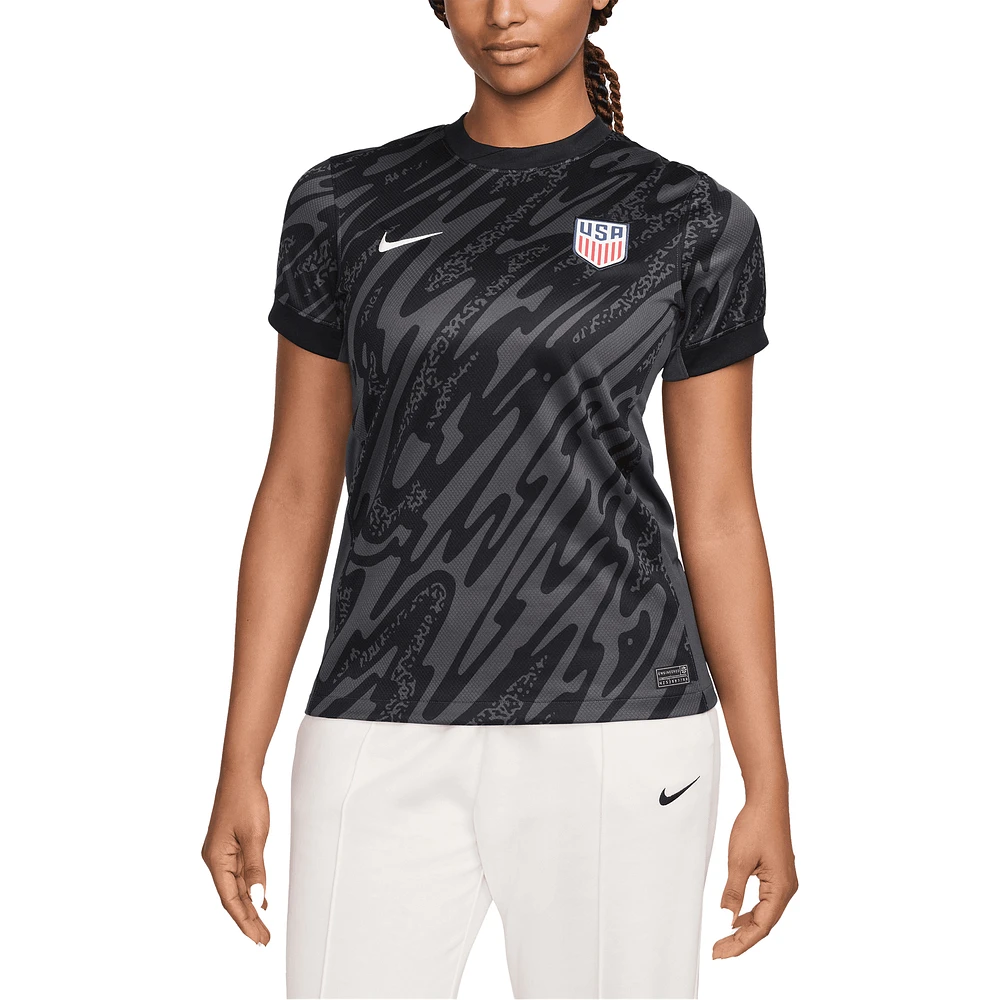 Women's Nike Black USMNT 2024 Goalkeeper Replica Stadium Jersey