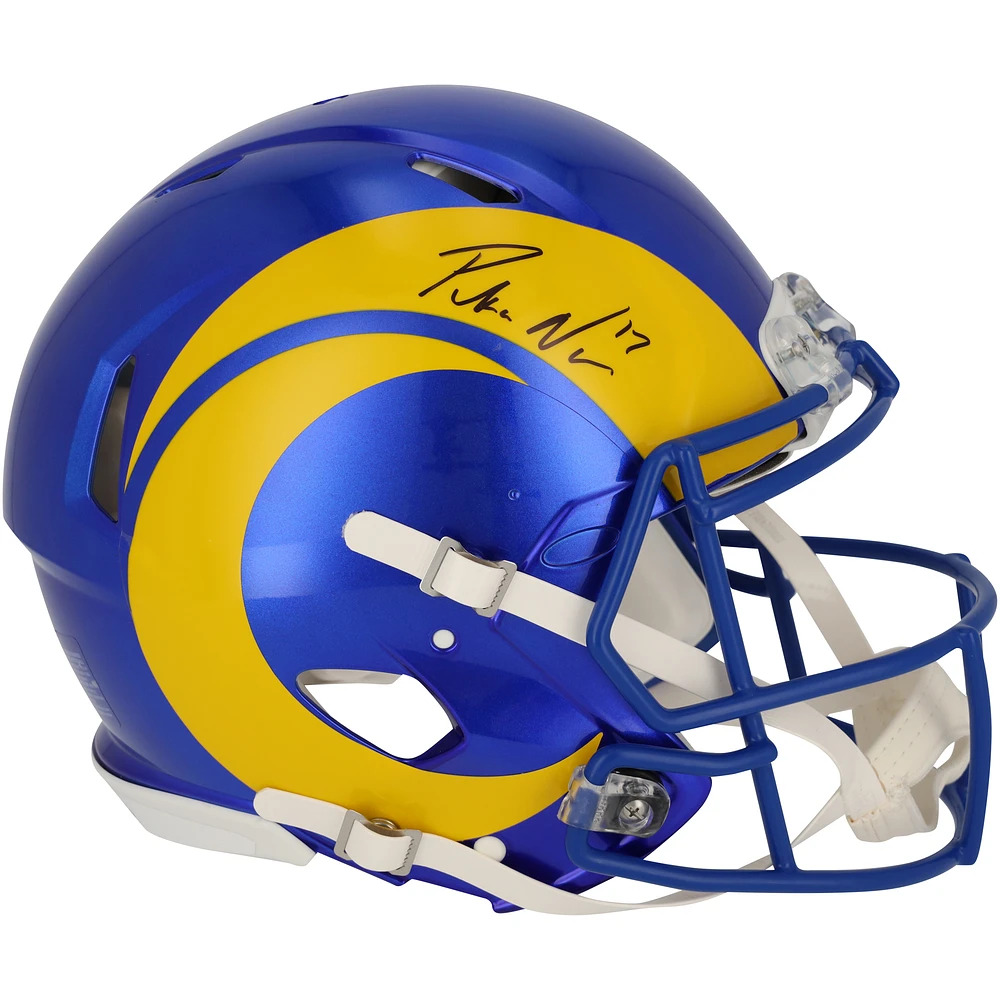 Puka Nacua Los Angeles Rams Autographed Riddell Speed Authentic Helmet