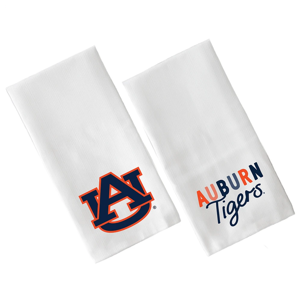 Little Birdie Auburn Tigers Two-Pack Tea Towel Set