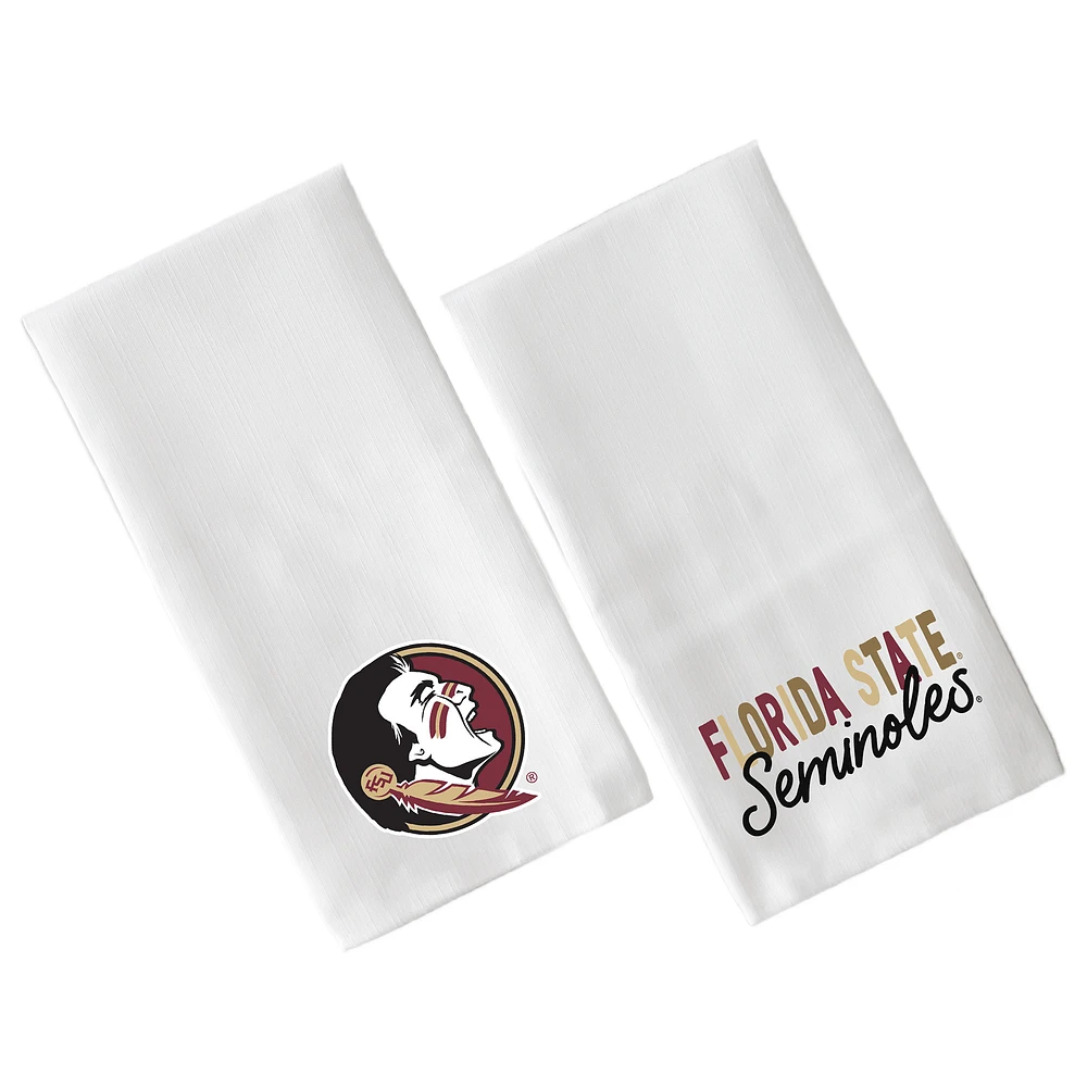 Little Birdie Florida State Seminoles Two-Pack Tea Towel Set