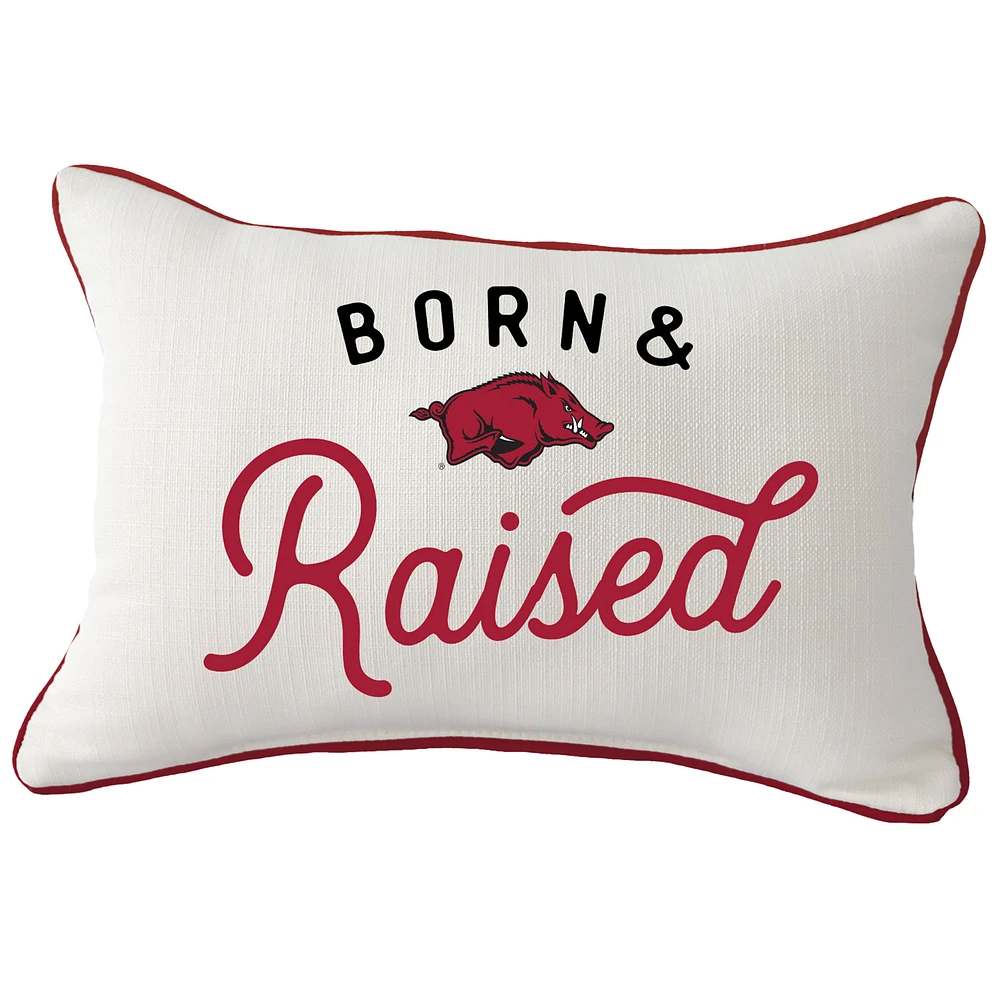 Arkansas Razorbacks Rectangular Piped Pillow