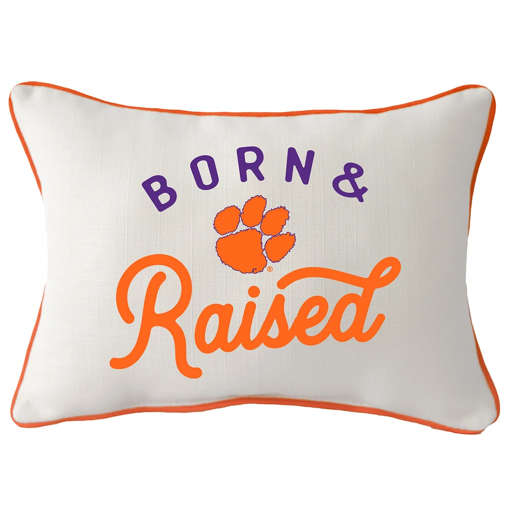 Clemson Tigers Rectangular Piped Pillow