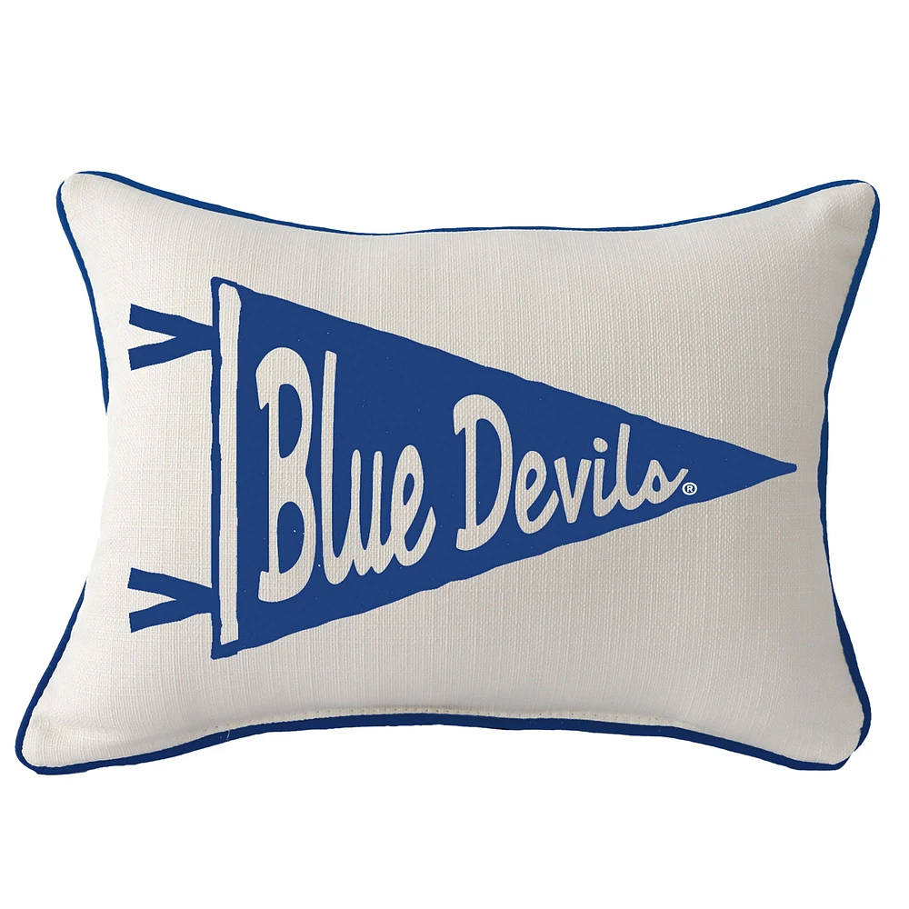 Duke Blue Devils Pennant Rectangular Piped Pillow