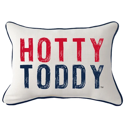 Ole Miss Rebels Distressed Logo Rectangular Piped Pillow