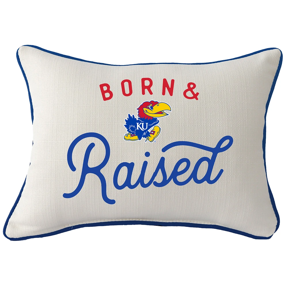 Kansas Jayhawks Rectangular Piped Pillow