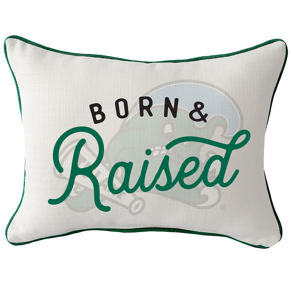 Tulane Green Wave Rectangular Piped Pillow