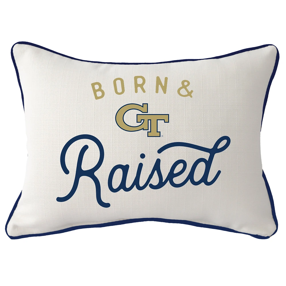 Georgia Tech Yellow Jackets Rectangular Piped Pillow