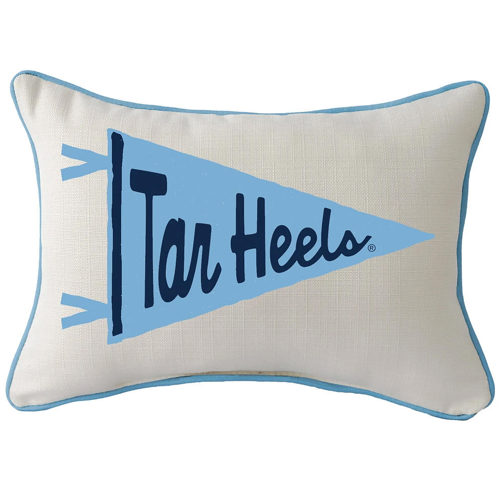 North Carolina Tar Heels Pennant Rectangular Piped Pillow