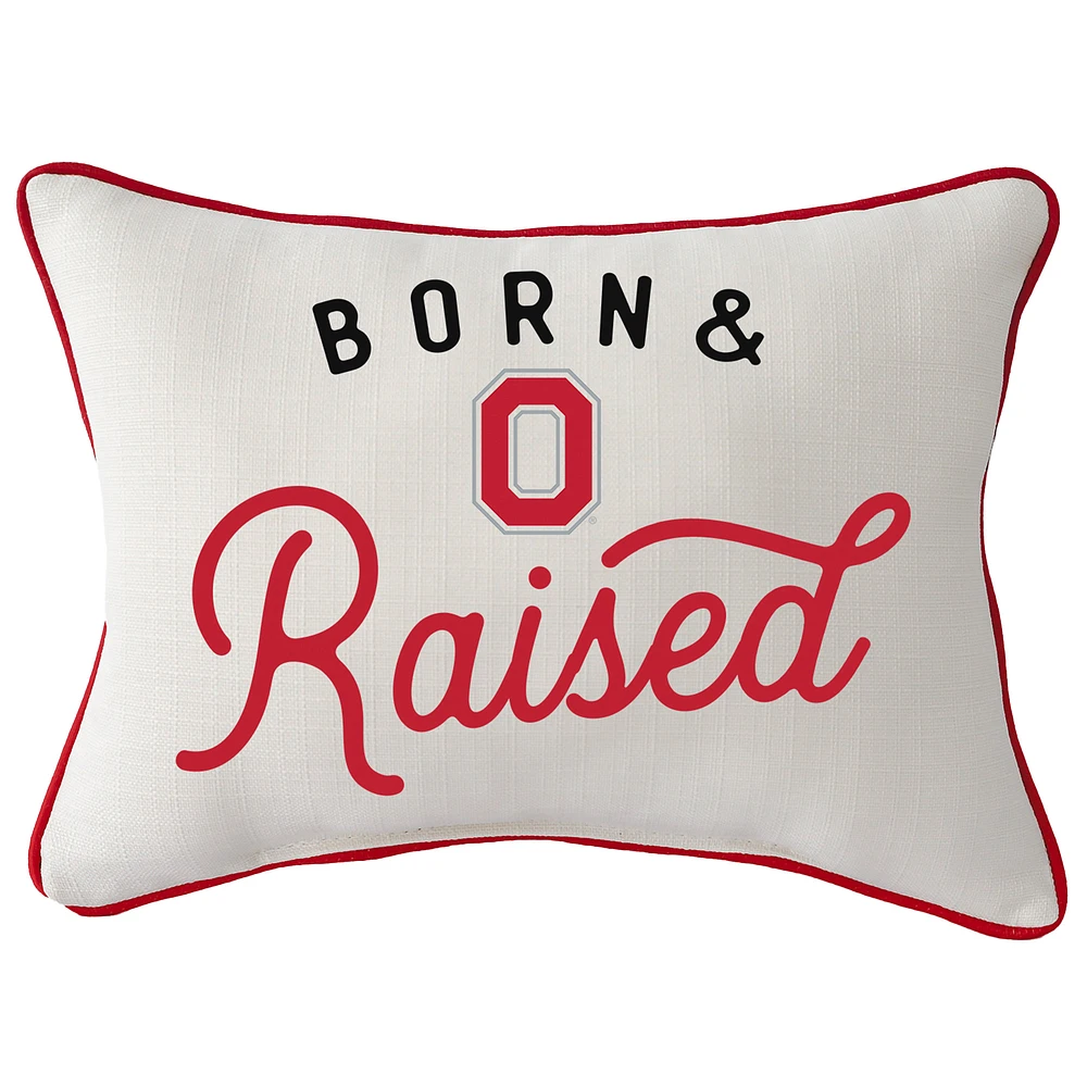 Ohio State Buckeyes Rectangular Piped Pillow