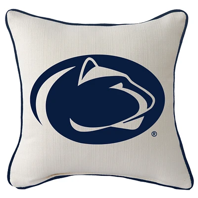 Penn State Nittany Lions Logo Square Piped Pillow