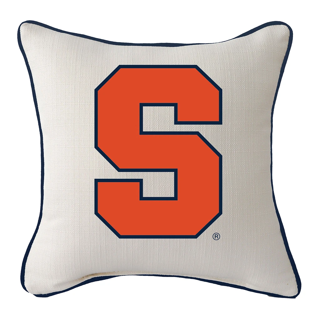Syracuse Orange Logo Square Piped Pillow