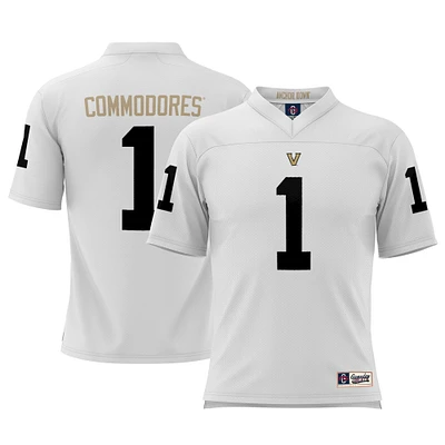 Men's GameDay Greats #1 White Vanderbilt Commodores Football Jersey