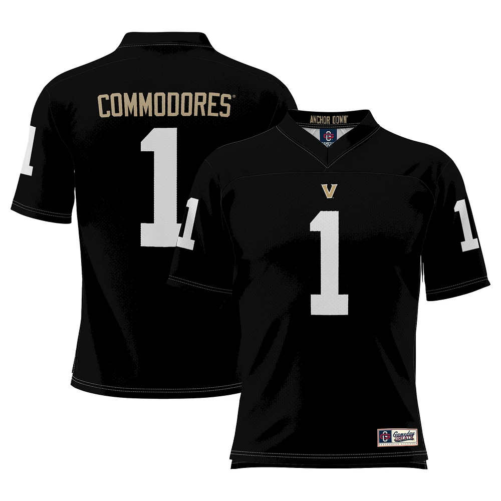 Youth GameDay Greats #1 Black Vanderbilt Commodores Football Jersey