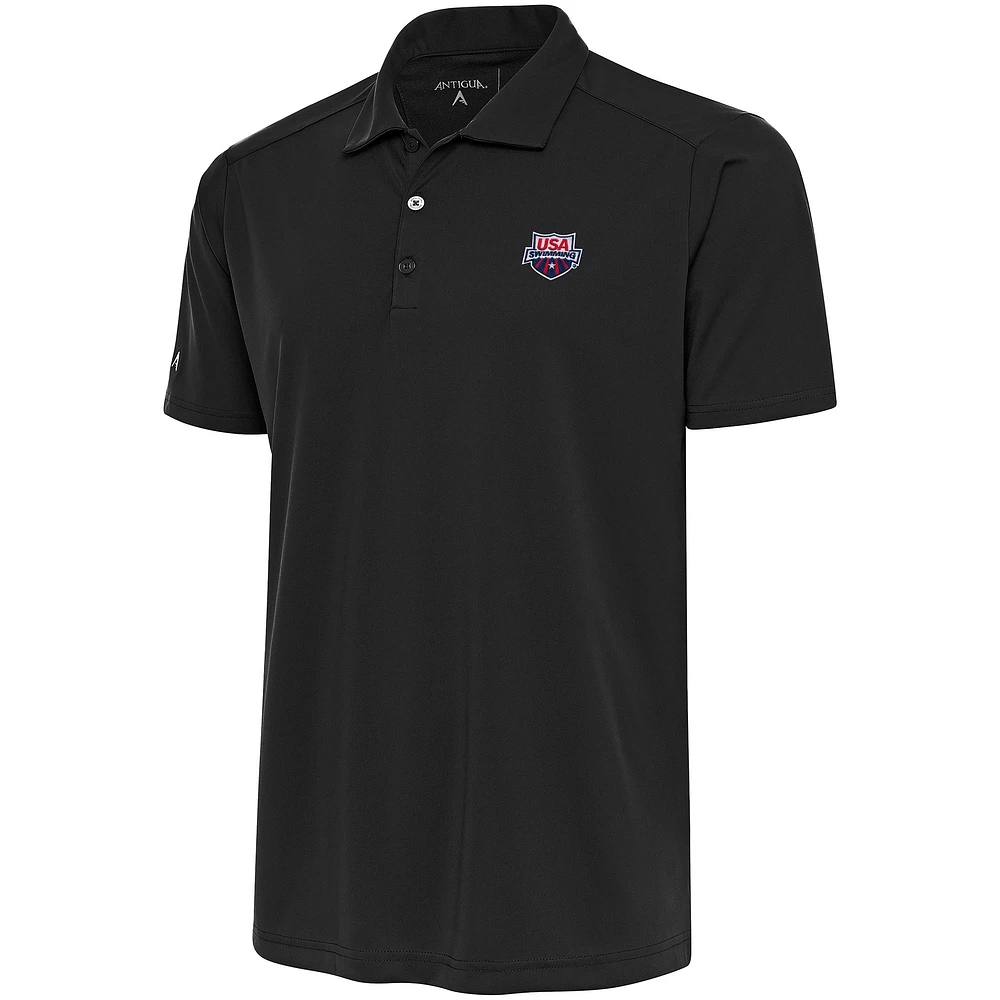 Men's Antigua Charcoal USA Swimming Big & Tall Tribute Polo