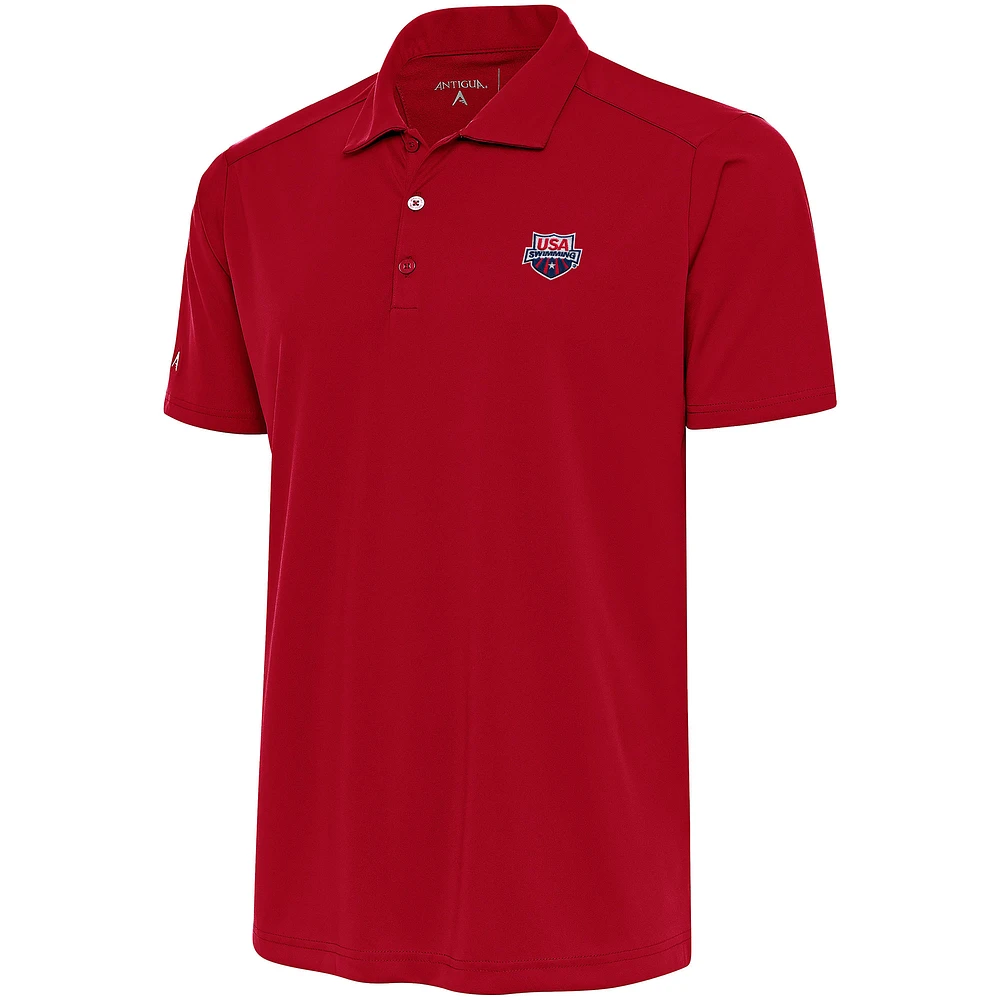 Men's Antigua Red USA Swimming Big & Tall Tribute Polo